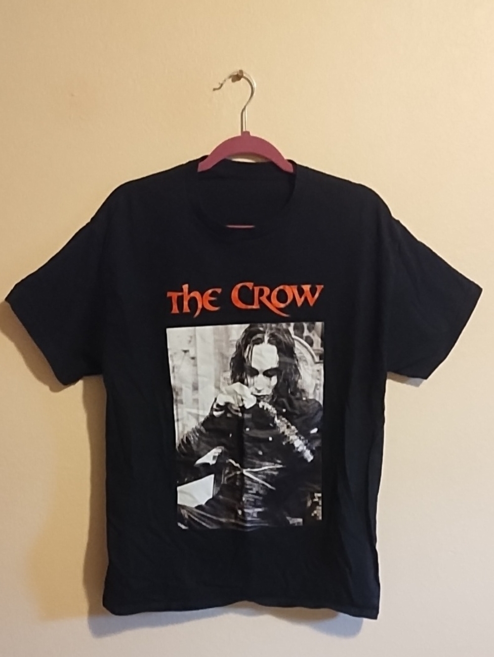 The Crow Movie Vintage Black Graphic T Shirt Reprint Large